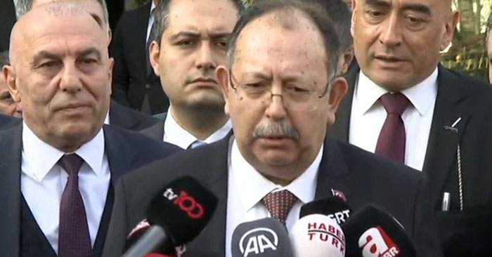 Yüksek Seçim Kurulu (YSK) Başkanı Ahmet Yener, açıklamalarda bulundu