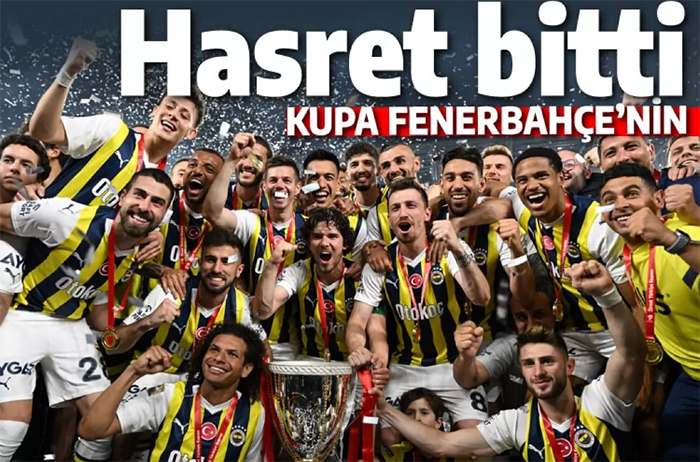 Fenerbahçe 9 yıllık hasretin ardından kupaya ulaştı!