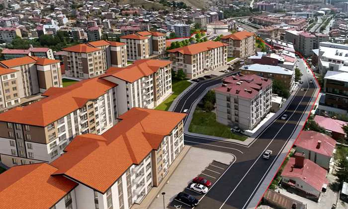 Bayburt şehir merkezi Tuzcuzade Mahallesinde ilerlemeler sürüyor