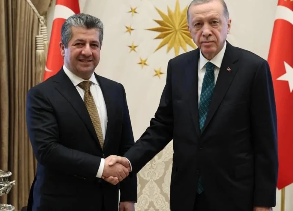 Cumhurbaşkanı Erdoğan, IKBY Başbakanı Mesrur Barzani