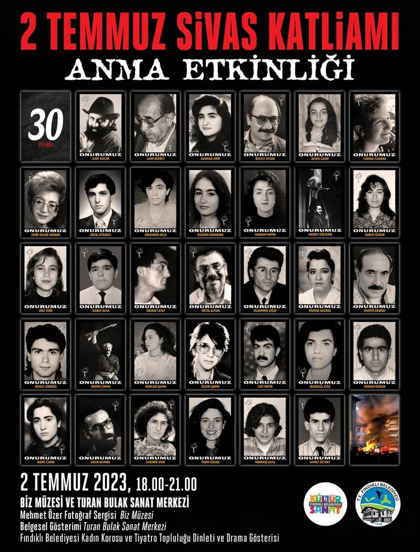 Fındıklı Belediyesi, Sivas Katliamında Hayatını Kaybeden Sanatçıları Anıyor