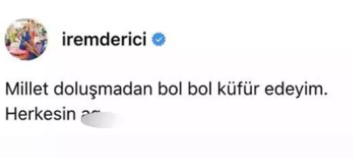 İrem Derici Threads Uygulamasına Girip Küfür Etti!